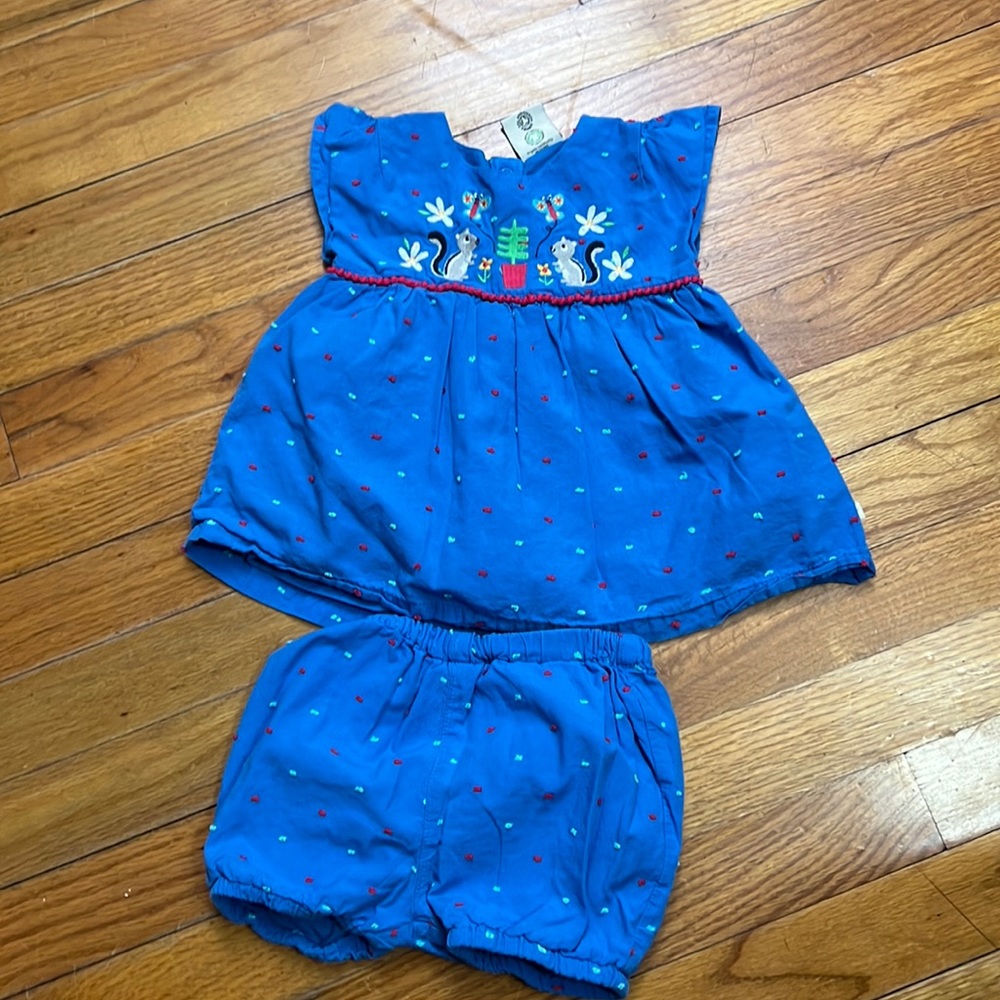 Frugi  baby girl set size 3-6 months